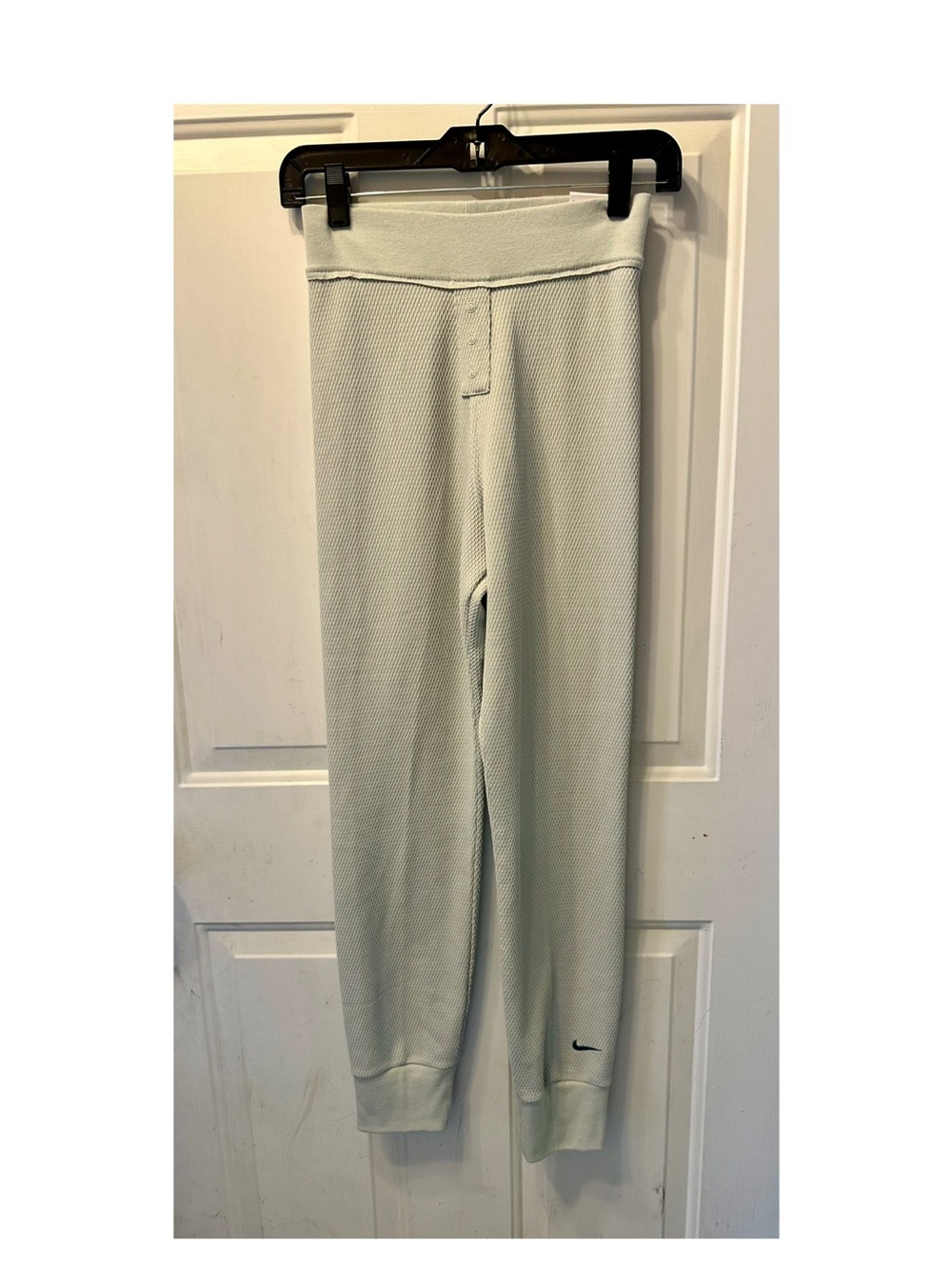 Nike Mint Green Thermal Waffle Knit Joggers